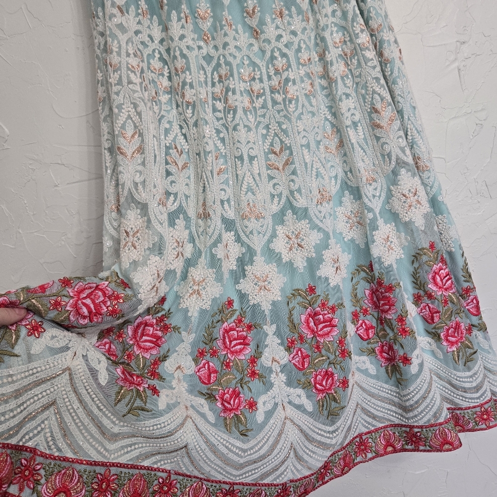 Soft Surroundings Analisa Embroidered Floral Maxi Skirt - Picture 11 of 14
